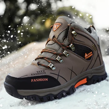 În aer liber de Siguranță Bocanci pentru Barbati Pantofi Platforma Adidași de Brand pentru Bărbați Cizme de Cauciuc Piele Caldă Mens Snow Boots 2020 Tendințele A3