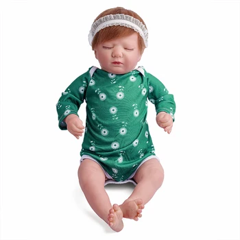 RSG Renăscut Baby Doll 19.5 Inch Realiste Copil Nou-născut Logan Ochii Închiși Pânză de Vinil Corp Renăscut Papusa Jucarie Cadou pentru Copii
