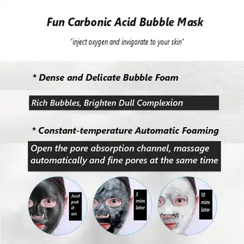 5pcs Bule de Oxigen Masca Foaie coreeană Cosmetice de Hidratare Bambus Cărbune Negru Fata de Albire de Îngrijire a Pielii