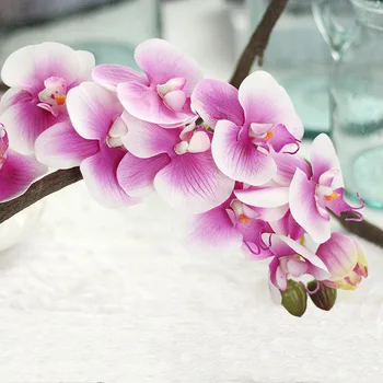 Unsprezece Cap Mâinile Fluture Orhidee Home Decor De Flori Aranjament Artificial/Orhidee Artificiale Flori Artificiale Fals Pentru Nunta