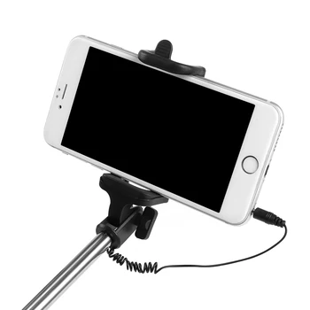 1 buc Universal Portabil cu Fir Selfie Stick-Monopod Extensibil Pol Pentru iPhone, Samsung Pentru Telefoane Inteligente de Călătorie Portabil Selfie Instrument
