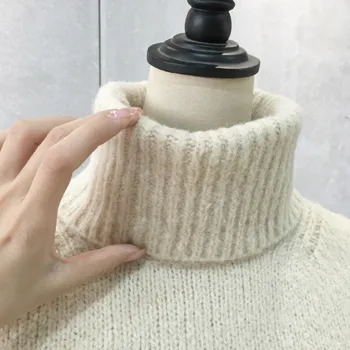 Pulover pentru Femei de Iarnă mai Gros Solidă Maneca Lunga Femei Simple de Cald All-meci Ulzzang Stil coreean de Agrement Pulover Ins