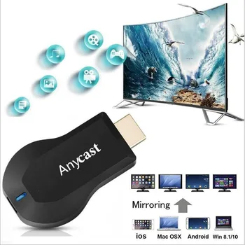 2020 AnyCast M9 plus TV Stick miracast, Airplay HD 1080P Wireless WiFi Display Receptor DongleHDMI-compatibleTV Stick turnat ecran