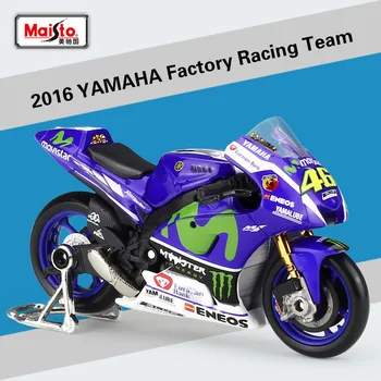 Maisto 1:18 de la YAMAHA Factory Racing Team Motocicleta de Metal turnat sub presiune Biciclete Model de Masina Toy Colectia Mini Moto Cadou