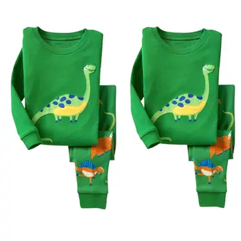 Haine de iarna Copii Baby Boy Fete Dinozaur Set de Pijama T-shirt îmbrăcăminte de noapte Pijamale Homewear