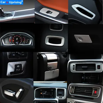 Consola de navigație rama decor capacul ornamental bandă de oțel Inoxidabil interior laminat paiete 3D autocolant pentru Volvo S60 V60