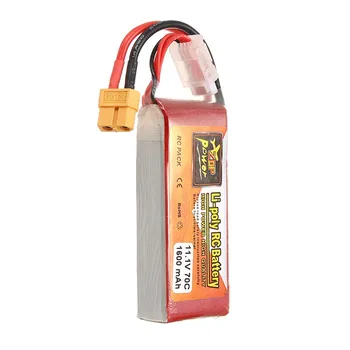 Acumulatori Lipo Baterie ZOP Putere 11.1 V 1600mAh 70C 3S Lipo Baterie XT60 Plug