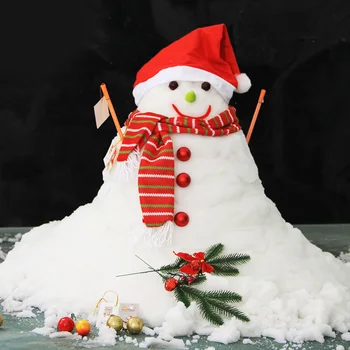 Pulbere De Zăpadă Pom De Crăciun Decoratiuni Featival Artificiale Fals Scena De Zăpadă Decor
