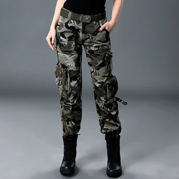 Jogging Pantaloni pentru Femei Pantaloni Cargo Militar Stil Casual Hip Pop Pantaloni Militare Pantalon Homme Tactice plus dimensiune Pantaloni Unisex