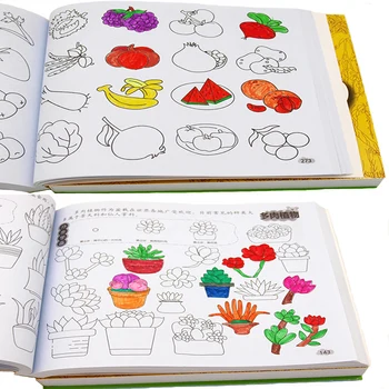 Cărți pentru Copii Drăguț Figura Stick-Secret Garden Pictura Desen Omori Timpul Rezervați Muta DIY Puzzle pentru Copii Carte de Colorat Magic