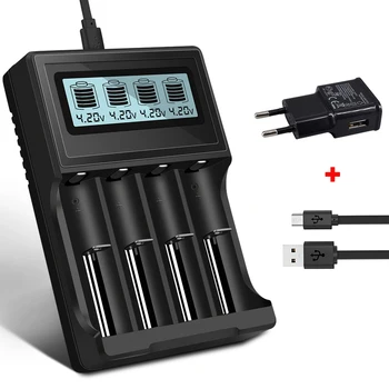 PALO 3.7 V 18650 incarcator 16350 14500 18500 litiu Baterie Încărcător USB încărcător inteligent pentru 18650 baterie reîncărcabilă 3.7 V baterie