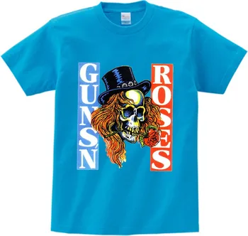 3T~9T copii/Băiat/Fată Celebra trupa rock Guns N Roses Guns Imprimare tricouri Copii Muzica de Topuri Tee copil de Moda t-shirt T-shirt NN