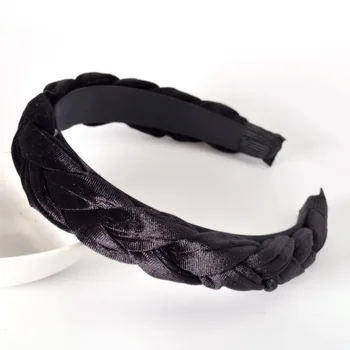 Noi Catifea Hairband Pentru Femei Doamnelor Bentita De Culoare Solidă Panglica De Păr Bucla Retro Pălării De Sex Feminin Accesorii De Par