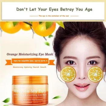 Orange Masca De Ochi Patch-Uri De Hidratare Ochi De Lumină Saci De Vitamina C, Masca Pentru Ochi Cu Extract De Ceai Verde Bioaqua Ochi De Îngrijire A Pielii Cosmetice