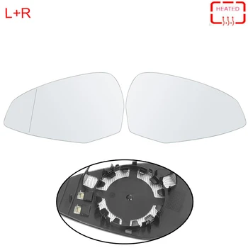 MagicKit 2xWing Sticlă Oglindă Încălzită cu Unghi Larg Pentru Audi A4 B9 15-19 8W0857535E 8W0857536H