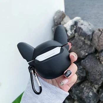 Pentru Edifier LolliPods de Desene animate Drăguț 3D Cool Ochelari de Cățeluș Câine Bulldog Bluetooth Wireless Silicon Capac Cască EarPods caz