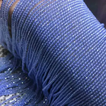 Naturale Cristal Moda Albastru stone Fata de Fotbal Pierde Margele DIY Brățară Colier Clavicula Lanț Anklet Accesorii Bijuterii