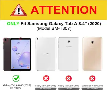 Tableta Caz Pentru Samsung Galaxy Tab s 8.4 2020 SM-T307/T307U Grele rezistent la Șocuri Umăr Curea de Mână de Copii din Silicon Capac Caz