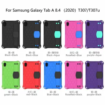 Tableta Caz Pentru Samsung Galaxy Tab s 8.4 2020 SM-T307/T307U Grele rezistent la Șocuri Umăr Curea de Mână de Copii din Silicon Capac Caz