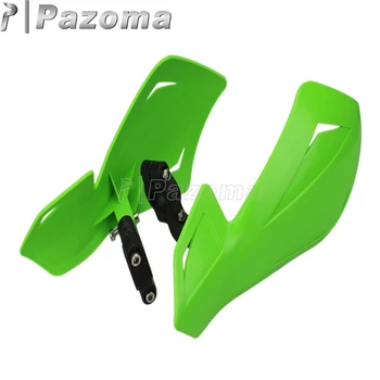 Plastic verde Supermoto polițiștii de Mână Motociclete Hand Guard Protector pentru 7/8