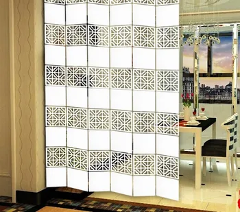 29x29cm Agățat ecran de Pliere biombo Chineză partiție cortina Divizor de Cameră Panouri Perete Despărțitor Art DIY Acasă Decorare 6pcs