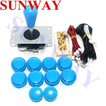 DIY arcade joystick mâner set de kituri cu 5pin arcade joystick+24mm/30mm Arcade sanwa butoane și 1player arcade usb encoder