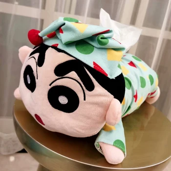 Candice guo! drăguț de pluș jucărie minunat geometrie pijamale Crayon Shin Chan țesut moale capacul cutiei de decorare ziua de nastere cadou de Crăciun 1p