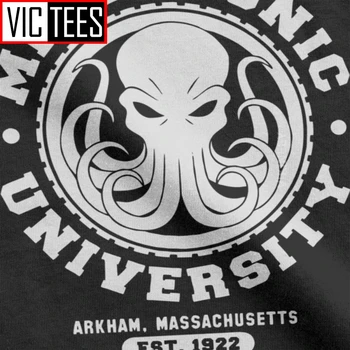 Universitatea Miskatonic Barbati Tricou Necronomicon Call Of Cthulhu Cthulu Lovecraft Noutate T-Shirt Bumbac Dimensiuni Mari