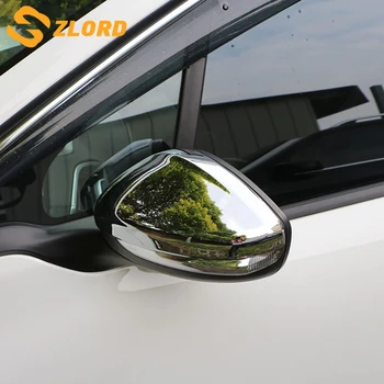 Zlord ABS Cromat Auto Oglinda retrovizoare Protecție Acoperă Oglinda Retrovizoare Autocolante pentru Peugeot 208 - 2017 Accesorii