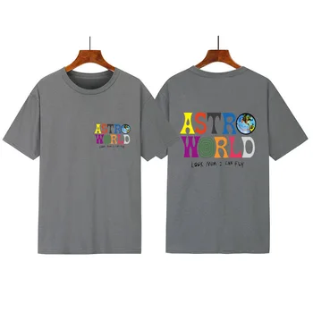 Harajuku Vara Noi Marca Men ' s Bumbac T-shirt de Moda Scrisoare de Imprimare de Top, Textura Moale Bărbați Și Femei pe Maneci Scurte S-XXXL