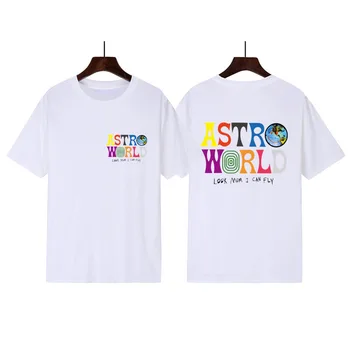 Harajuku Vara Noi Marca Men ' s Bumbac T-shirt de Moda Scrisoare de Imprimare de Top, Textura Moale Bărbați Și Femei pe Maneci Scurte S-XXXL