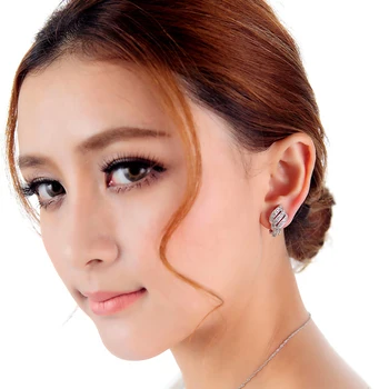 IDESTINY 11.11 Clip Cercei pentru Non-Străpuns Urechile mai Bune Bijoux Cercei Bijuterii Realizate cu Austria Cristal Pentru Femei cel Mai bun Bijoux