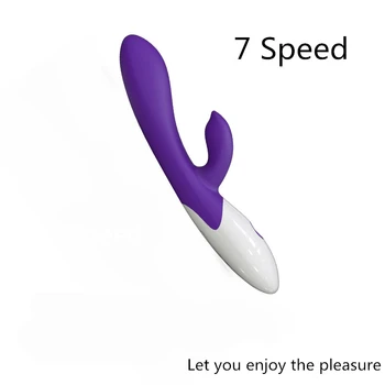 Jucarii sexuale pentru o femeie Vibrator punctul G Vibrator Dual Vibration Vagin, Clitoris Silicon rezistent la apa adult sex toys 7 Viteza
