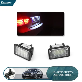 2 buc LED-uri Auto de Licență Număr de Înmatriculare de Lumină Led-uri Canbus Auto lampa spate Pentru Mercedes-Benz GLK X204 2007-2013