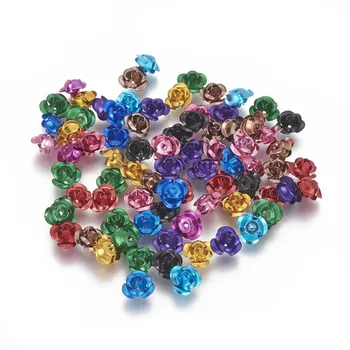 Despre 950pcs/sac 3-Petale de Aluminiu Margele de Flori pentru a face bijuterii DIY Brățară Colier Consumabile Accesorii F70