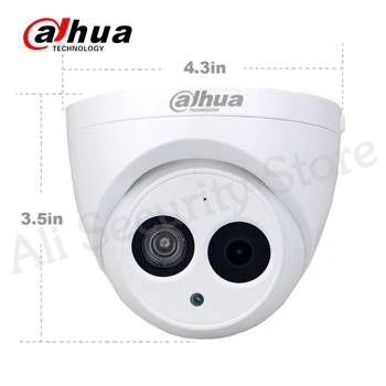 Dahua IPC-HDW4433C-O 4MP HD POE de Rețea Starnight IR Mini Dome IP Camera Built-in Microfon Onvif Camera CCTV Înlocuiți IPC-HDW4431C-O
