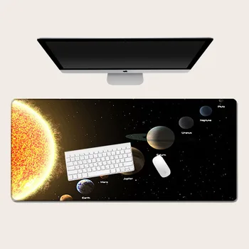 Noi Supradimensionate Super Lung De Blocare Marginea Sistemului Solar, Internet Cafe Mouse-Pad Extins Îngroșa Birou Calculator Pad Tastatură, Mouse-Pad