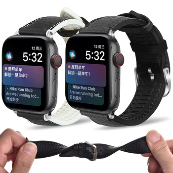 Ceas din piele accesorii pentru apple watch curea 40mm 38mm correa apple watch band 44mm 42mm iwatch seria 5 4 3 2 1 bratara