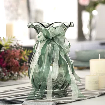 Europa vaza de sticla de Culoare transparent vaze decor Acasă meserii Hidroponice Recipient ghiveci de Flori vaza pentru decor nunta
