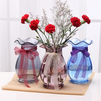 Europa vaza de sticla de Culoare transparent vaze decor Acasă meserii Hidroponice Recipient ghiveci de Flori vaza pentru decor nunta