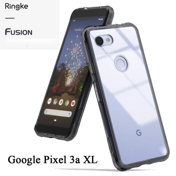 Ringke Fusion pentru Google Pixel 3a XL Clar PC Capacul din Spate și Moale Cadru Hibrid Mil Picătură de Protecție