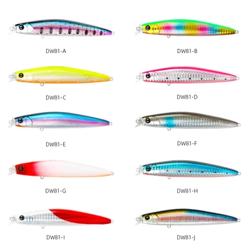 TSURINOYA apă Sărată Plutitoare de Pește Pescuit Nada HUNTER DW81 110mm 15.5 g Superficial Gama Creion Momeala Biban Stiuca Bass Jerkbait