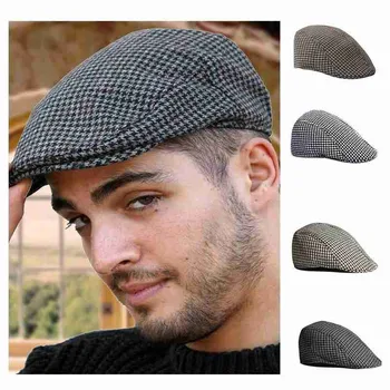 Moda Spic vânzător de ziare Baker Băiat Tweed Cap Plat Mens Gatsby Pălărie de Designer de Lux Cappello da donna Bereta Femme