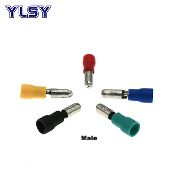 100buc Masculin Feminin Glonț Izolate Conectorului de Sertizare Terminale cabluri Electrice Cablu Plug MPD/FRD1.25-156 2-156 manșoane 22-14AWG