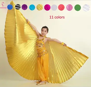 11 Culori Belly Dance Aripi Isis Aripi Bollywood Oriental Egipt, Egiptean Aripi Costum Cu Bastoane Geanta Pentru Copii, Copii, Adulți