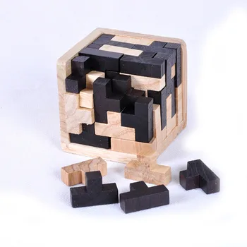 Creative 3D din Lemn, Puzzle Cub Ming Luban Centralizare Jucarii Educative Pentru copii Copii Teaser Creier Devreme Jucărie de Învățare Cadouri