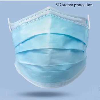200 Buc Engleză Ambalare Medicale Chirurgicale Masca De Protectie 3 Straturi De Filtrare Eficientă Anti-Gripa Bacteriene Praf-Dovada Masca De Fata