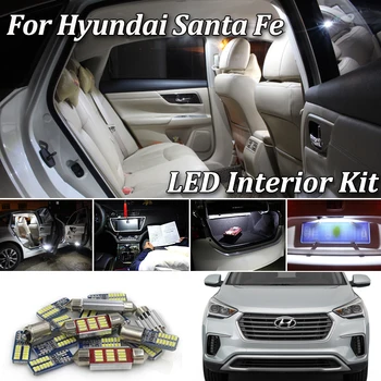Alb, fara Eroare Canbus Pentru Hyundai Santafe Santa Fe SM CM DM ix45 LED Lampa plăcuței de Înmatriculare + Interior Kit de Lumina (2001-2020)
