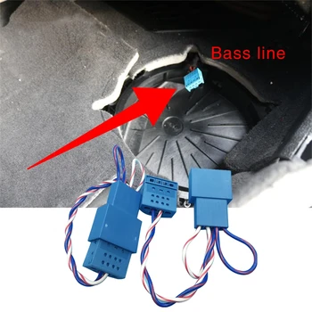 Subwoofer cabluri pentru bmw F10 F11 F15 F25 F30 G30 F32 G11 G01 E90 E70 bass adaptor bass conectați firele de conexiune de linie firul șir