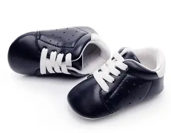 4 culori noi piele pu moale respirabil pantofi pentru copii toddler adidasi Nou-născut fete și băieți pantofi Dantela-up de vânzare fierbinte prima pietoni